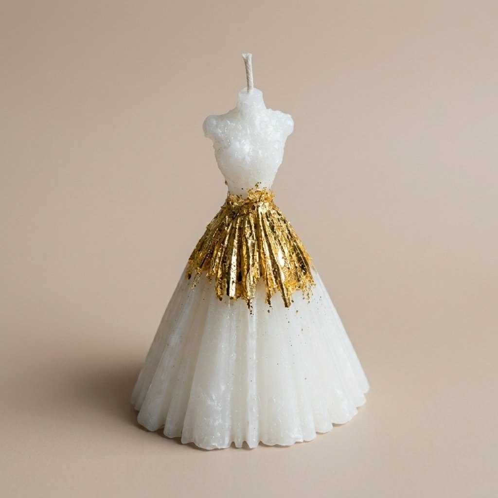 White Dress Candle