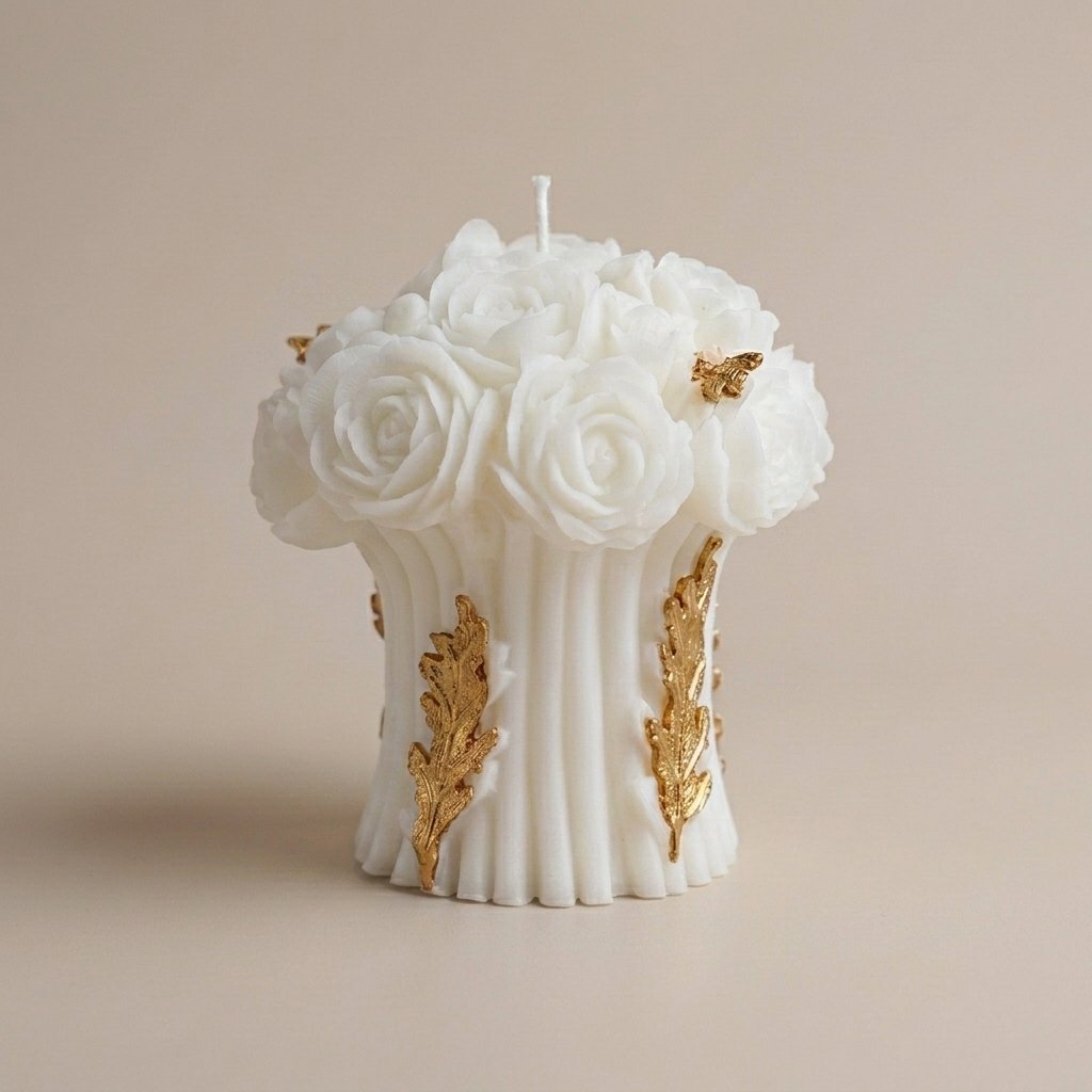 Big Flower Bouquet Candle